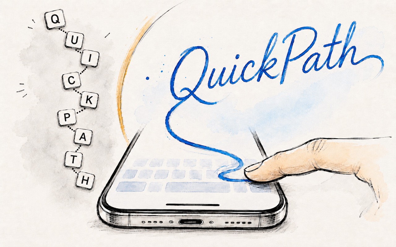 Featured image for “Try Swipe Typing with QuickPath on the iPhone”