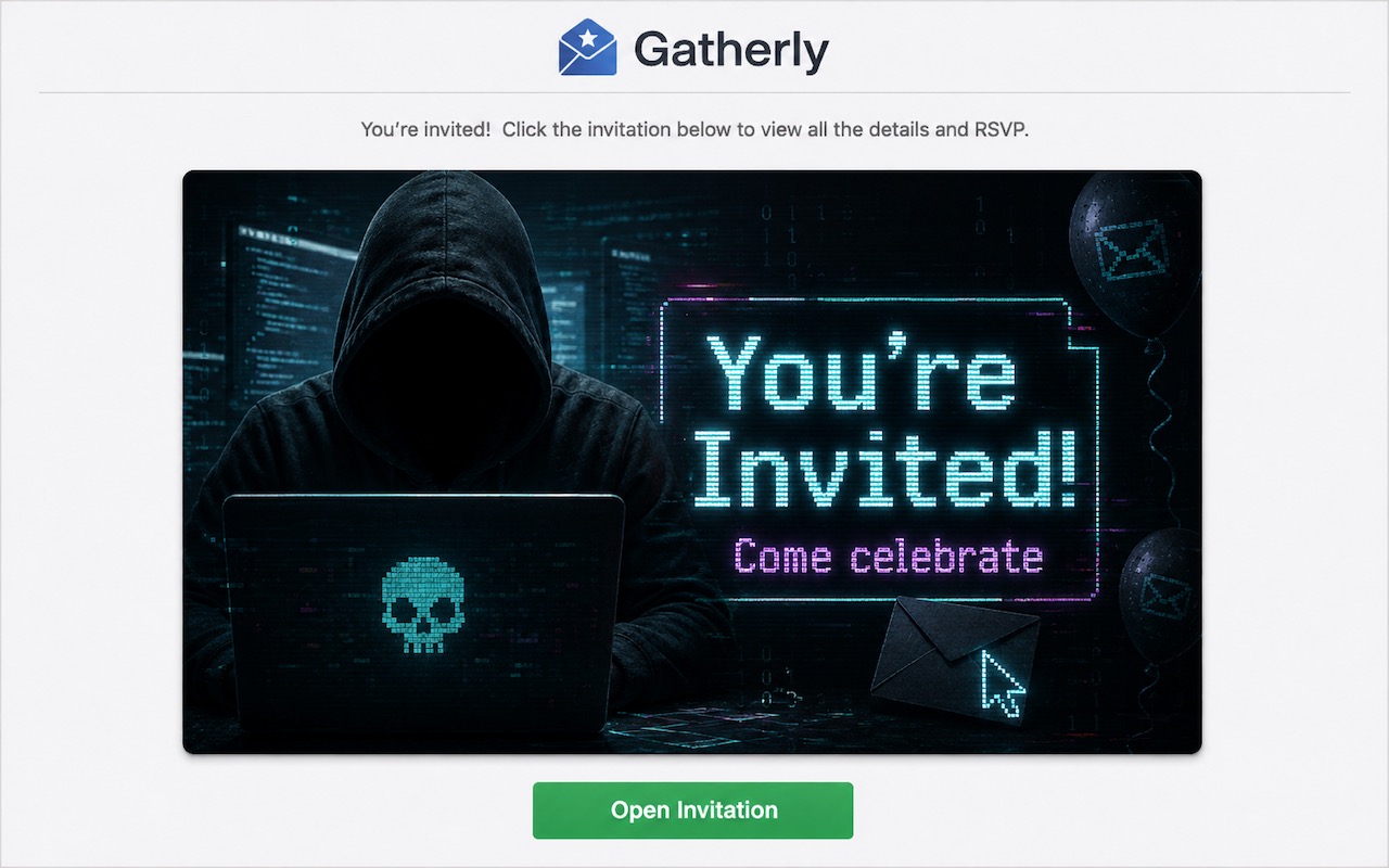 Featured image for “Beware of Scam Party Invitations from Hijacked Accounts”